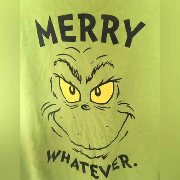 Merry Whatever Grinch Pajama Shirt 2X &  Feelin Elfish Sleep Pajama Pant L/XL - Picture 7 of 8